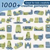 CAPAKIDS Kids Couch, Modular Kids Play Couch with 1000+ Building