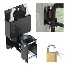 Farafox 2 Way Farm Gate Latch - Heavy Duty Fence Gate Latch with Self-Locking Nut,Livestock Cattle Gate Latches for Pastures, Stables, Ranches, Horse Corrals,Farms