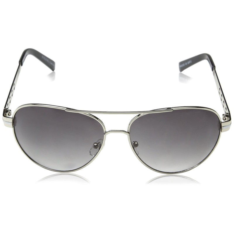 Rocco Pilot Style Sunglasses Silver Effect