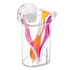 iDesign Plastic Suction Tumbler Cup and Bathroom Organizer for Mirror