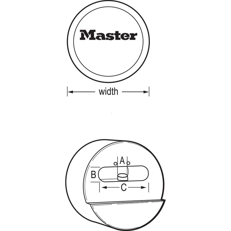 Master Hidden Shackle Lock-Keyed Alike Locks - #6271KA