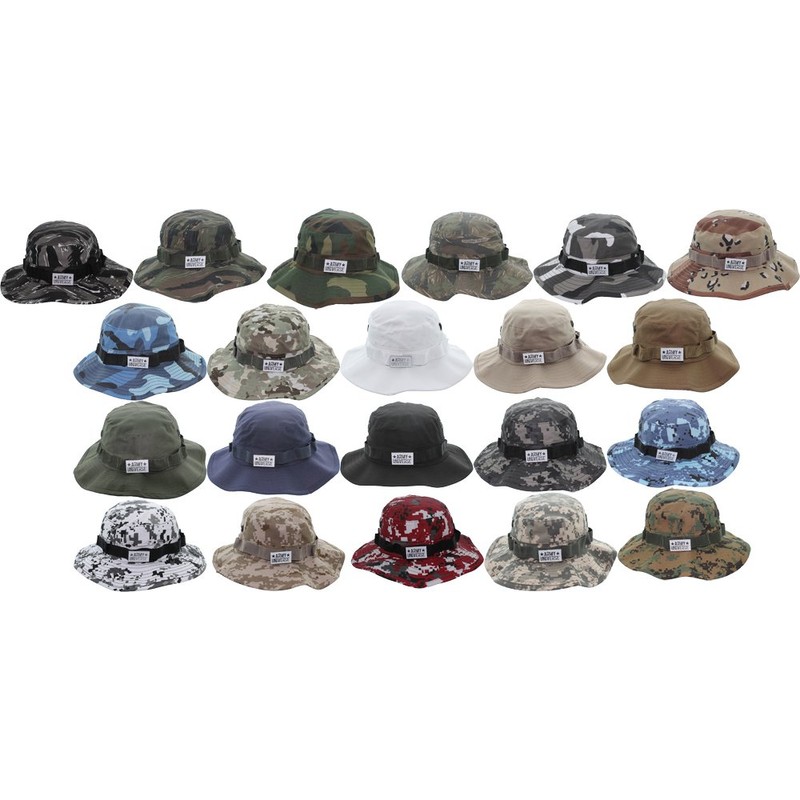 Army Universe White Tactical Boonie Hat Bucket Wide Brim Cap,