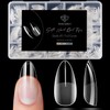 Modelones Almond Fake Nail Tips -510Pcs Medium Soft Gel Nail