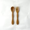 Nagao Children's Spoon and Fork Set, 5.5 inches (14 cm),