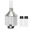 Grinder【Superfine Grinding】aluminum alloy Pepper Grinder Set, Silver 2.2 inch