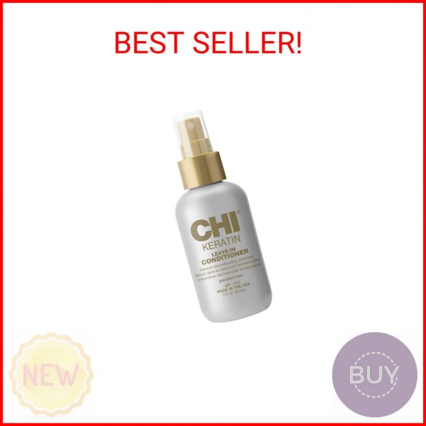 CHI Keratin Leave-in Conditioner, Hydrating Conditioner For Restoring Softness &