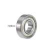 sourcing map Deep Groove Ball Bearings R8ZZ Shielded Bearings 1/2