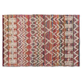 Baxton Studio Graydon Modern and Contemporary Multi-Colored Handwoven Fabric Blend Area Rug