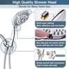 BRIGHT SHOWERS 9 Spray Settings Shower Head with Handheld High