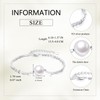 KQF Single Pearl Bracelets 925 Sterling Silver Freshwater Cultured Pearls