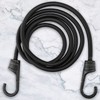 ZHOUBIN 72 Inch Black Bungee Cords with Hooks Heavy Duty,