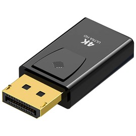 DisplayPort to HDMI 4K Adapter, Displayport Male HDMI Female DP to HDMI Adapterfor 4K TV HDTV Monitors Portable Projectors and Others