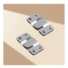 4Pairs(8Pcs) Flush Mount Bracket Stainless Steel Heavy Duty Picture Hanging