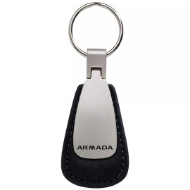 Nissan Armada Leather Teardrop Key Chain - Brown