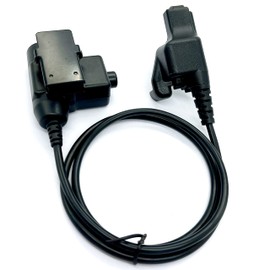 WODASEN Tactical U94 PTT Adapter Push to Talk Big Button Radio Connector Standard 7.1mm Civilian Headset Jack for Motorola XTS2000 XTS2500 XTS5000 HT1000 MTS2000 MTX5000 MTX8000 6-Pin Walkie Talkie