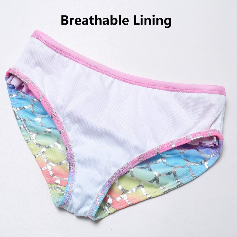 QPANCY Traje de baño para niñas con protección solar UPF