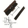 Easy Fix Hardware Patio Door Handle Set – Black Aluminum,