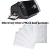 20pcs Cotton Respiratory Filter Disposable Universal Replacement Filters Compatible Enhance