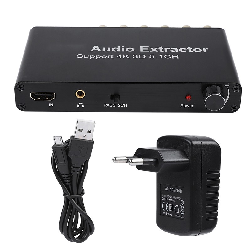 4K 3D HDMI 5.1 Channel HDMI Audio Extractor Converter