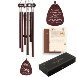 VENBEEL Dog Memorial Gifts for Loss of Dog, 28" Bronze Pet Memorial Gifts for Dogs, Drop Pendant Pet Memorial Wind Chime, Pet Sympathy Bereavement Gifts Dog Loss Gifts…