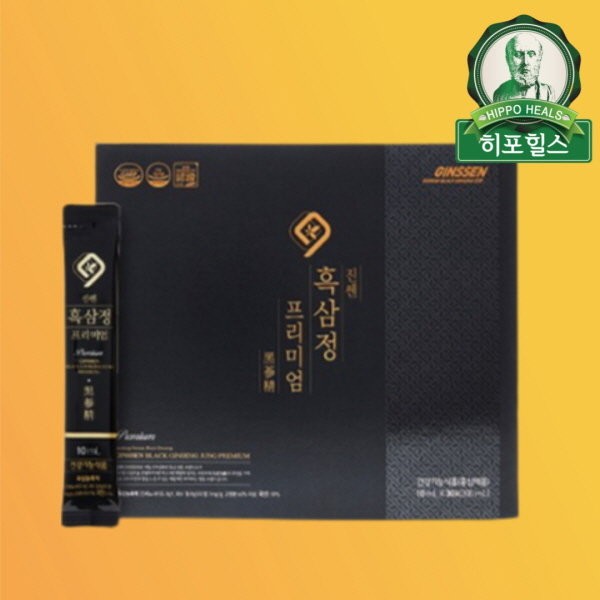 Daedong Koryo Ginseng Jinssen Black Ginseng Extract Premium 10ml 30 packets, Black Ginseng Extract 10ml 30 packets / 대동고려삼 진쎈 흑삼정 프리미엄 10ml 30포, 흑삼정 10ml 30포