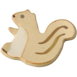 Cute Squirrel Chopsticks Rest Size: Approx. W3.5 D 4.5 H 0.5 088631