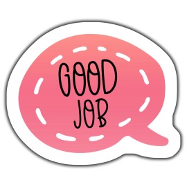 Unbranded POSITIVE AFFIRMATION STICKERS FOR NOTEBOOKS LAPTOPS WATER BOTTLES, GOOD JOB STIC