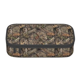 HKHEHOP Camo Camouflage Hunting Forest Pencil Case Big Capacity Storage Pencil Pouch Stationery Bags With Zipper Portable Pen Holder Box Organizer For Boys Student College School Office Supplies