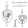 HOJLKLD Door Knocker and Viewer, 6 Inch Height Knocker, 180-Degree