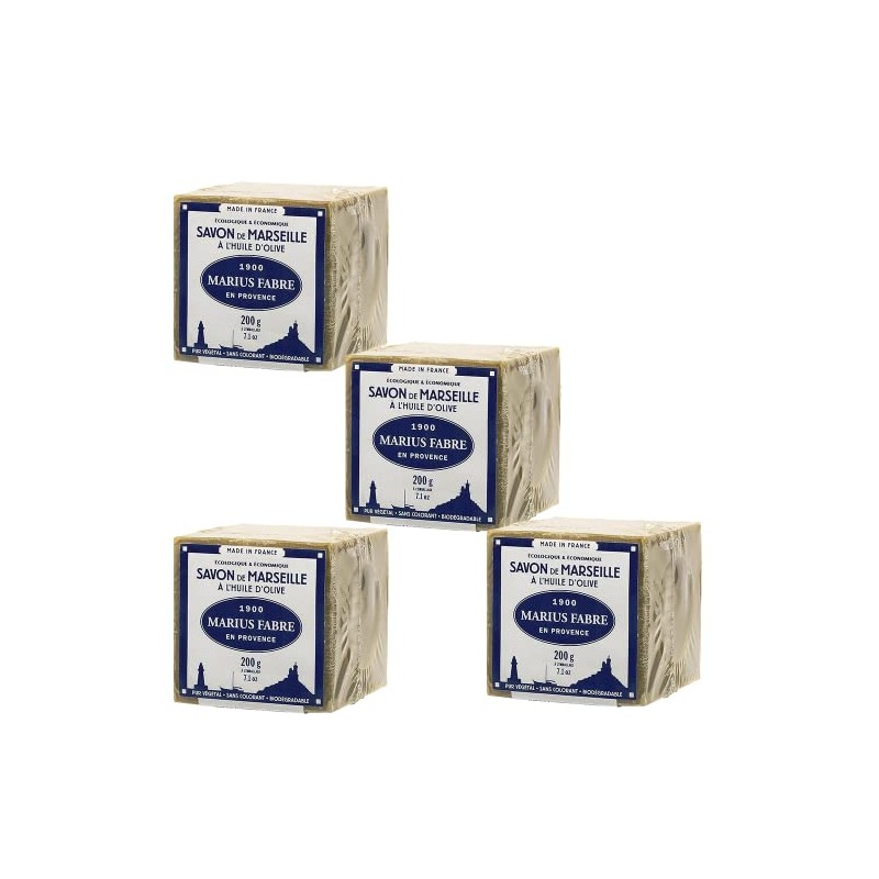 Marseille Olive Oil Soap - Pack of 4 - Cubes