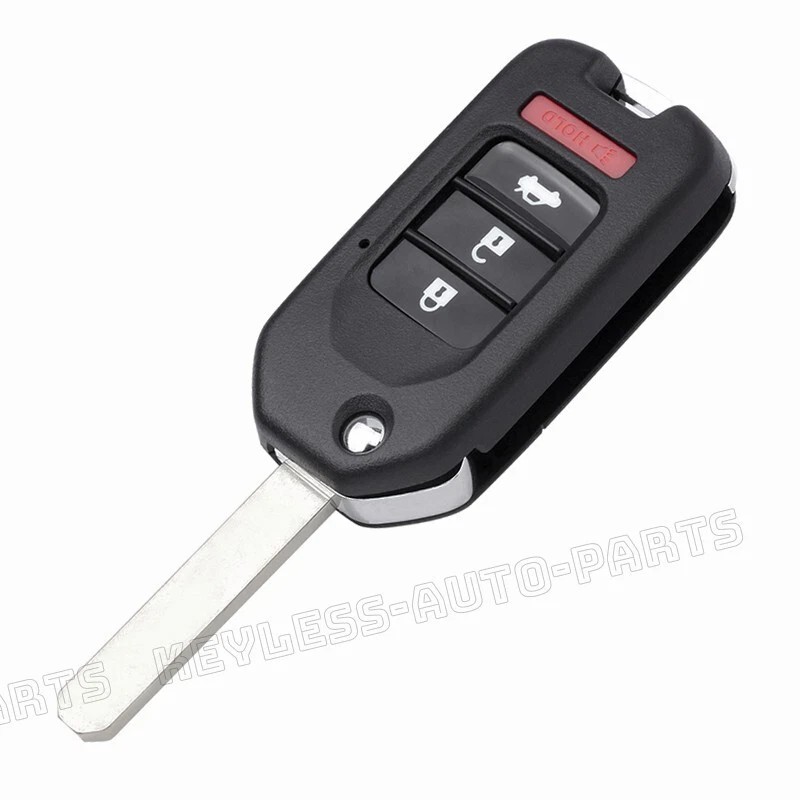 KeylessAutoParts 2x for Honda Civic 2014-2020 Modified Flip Remote Key