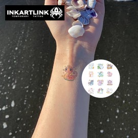INKARTLINK No water needed,Semi-permanent tattoos,adult,fake tattoos,Set of 2,Waterproof,Realistic,Lasts 3~5 days，Gift,Pool,Selfie(Swinging Monkey)