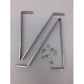 Elloughton Greenhouses Shelf Brackets 6" Wide - Two Stainless Steel Brackets with Standard Greenhouse Cropped Nuts & Bolts