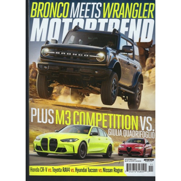 Motor Trend November 2021 Bronco Meets Wrangler