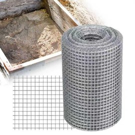 1/8 Inch Hardware Cloth 8'' x 10' 27 Gauge Hot Dip Galvanized Welded Wire Mesh for Chicken House/Coop Fencing, Animal Cage Netting, Bee Swarm Protection Netting and Poultry Enclosures
