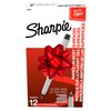 Sharpie Permanent Markers, Ultra Fine Tip, Black, 12 Count -