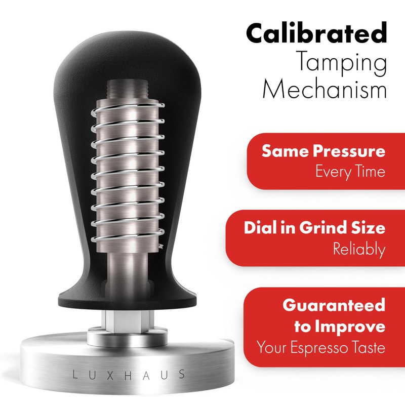 LuxHaus Espresso Tamper - 53mm Calibrated Coffee Tamper for Espresso