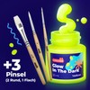 colozoo Glow-in-the-Dark Acrylic Paint Set | 8 x 20 ml