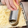 Cheese Grater With Container Stainless Steel Cheese Shredder With Wooden