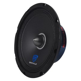 Rockville RXM88 8" 250w 8 Ohm Mid-Bass Driver Car Speaker Made w/Kevlar Cone