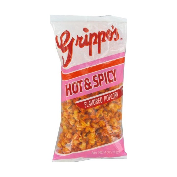 Grippo's Hot n' Spicy Popcorn (12 - 4 oz Bags)