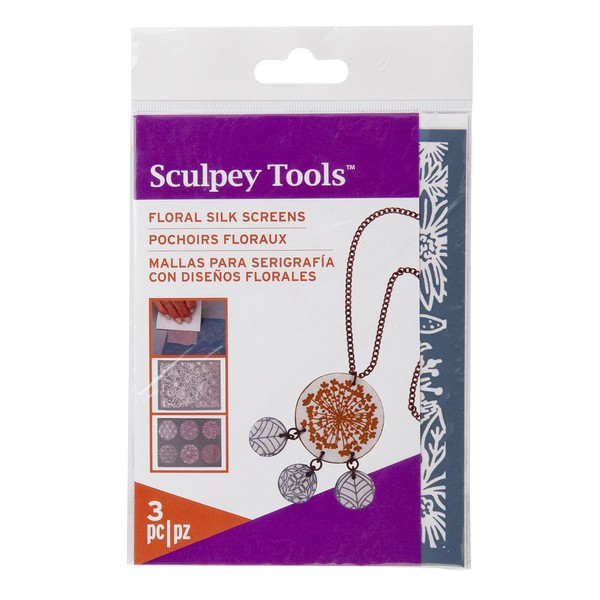 Sculpey Floral Silkscreen Kit