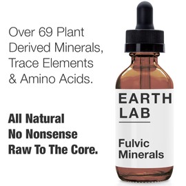 Earth Lab - Fulvic Minerals - High Strength, All Natural & Vegan Friendly, 100 Day Water Drops - Best for Gut Health - 50ml