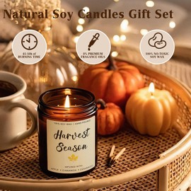 Scented Candles Set, Christmas Scented Candles Set Soy Candles for Home, 4 Pack 28oz Christmas Candles, Christmas Gifts, Candles for Women, Birthday Gifts Stocking Stuffers for Women, Adults, Men