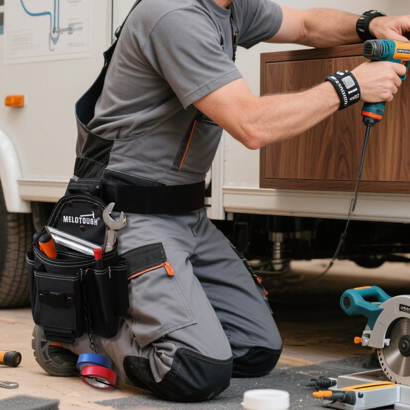 MELOTOUGH Professional Small Electrician Tool Pouch for Tool Belt Pockets