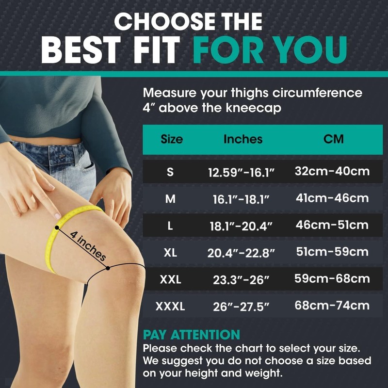 MODVEL Knee Support Set for Men and Women, Breathable Knee