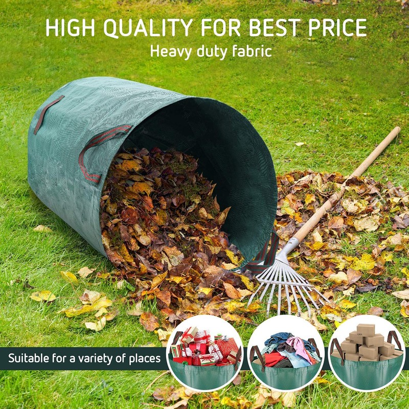 3 x 120L Garden Waste Bags,Waterproof Heavy Duty Large Refuse