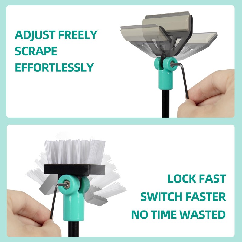 UPETTOOLS Aquarium Algae Scraper Cleaner with 5 Stainless Steel Blades