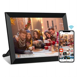 Zedify 10.1 inch Smart Cloud WIFI Digital Picture Frame 1280x800 Full IPS Touchscreen With Free Frameo APP, Easy Share Photos or Videos, Sleep Mode, 16GB Storage, Gift for Family & Friends