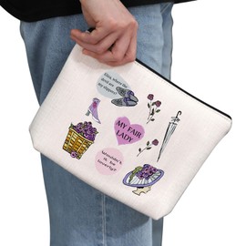 PYOUL My Fair Lady Inspired Gift My Fair Lady Makeup Bag My Fair Lady Fan Cosmetic Bag Music Lover Gift, My Fair Lady B